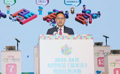 主禮嘉賓委員會主席及工作小組召集人蔡德昇先生為活動致辭。